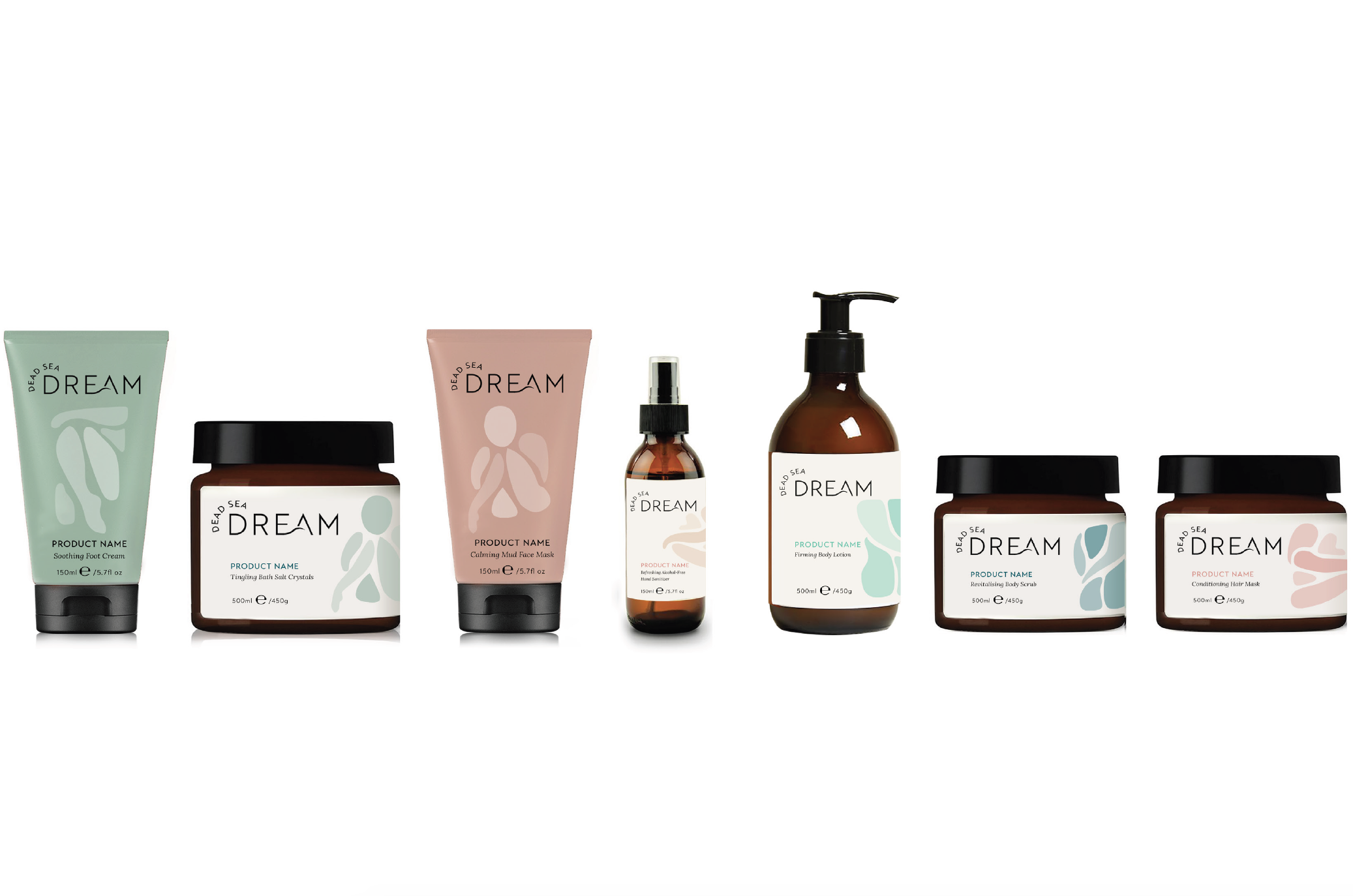 Dead Sea Dream – Creative for a bath and body care brand based on the benefits of Dead Sea minerals
